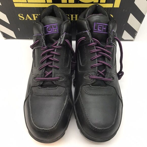 LeHigh NuGuard 75 Safety Toe EH Work Shoes Women's 6.5 Black Slip Oil Resistant - Picture 5 of 15